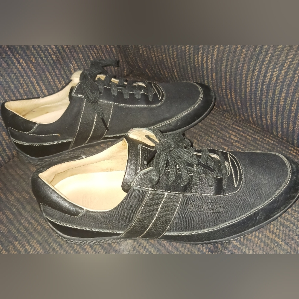 Mens Black Coach Sneakers Size 10.5M